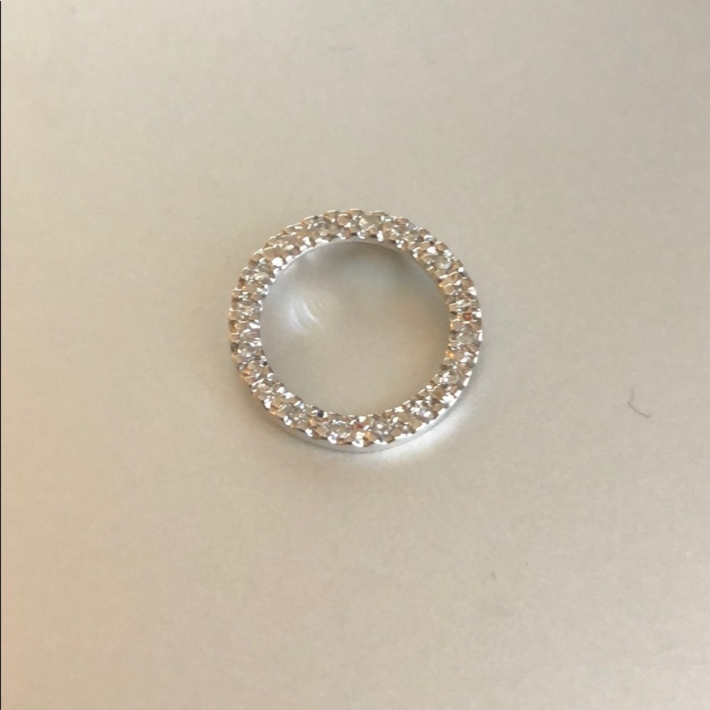 Real diamond circle necklace